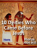 The Christian story of a savior born on December 25th was lifted almost word for word from previous deities, including Horus the Egyptian Sun God.